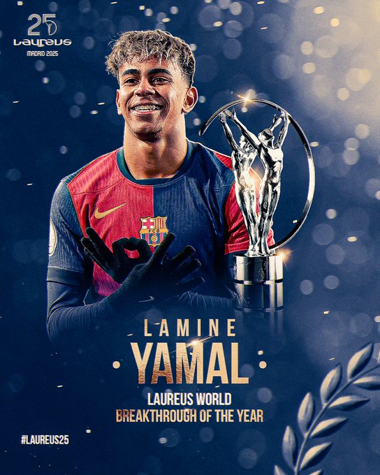 لامين جمال يتألق وريال مدريد يحصد المجد في جوائز لوريوس 2025