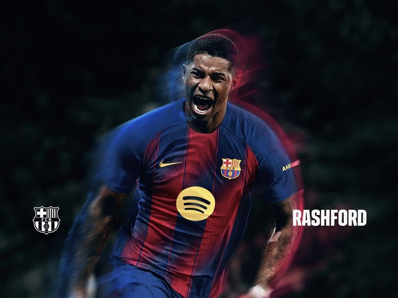 برشلونة يضم راشفورد رسميًا على سبيل الإعارة