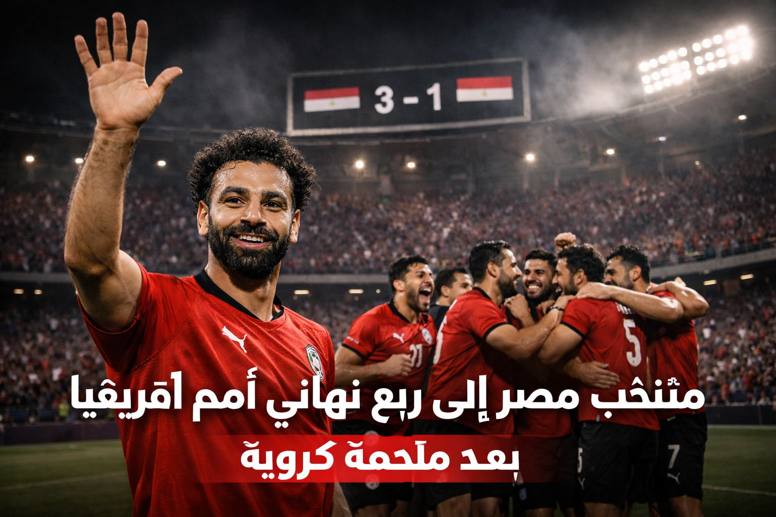 منتخب مصر يتجاوز اختبار بنين الصعب ويتأهل إلى ربع نهائي كأس الأمم الإفريقية بعد ملحمة كروية مثيرة