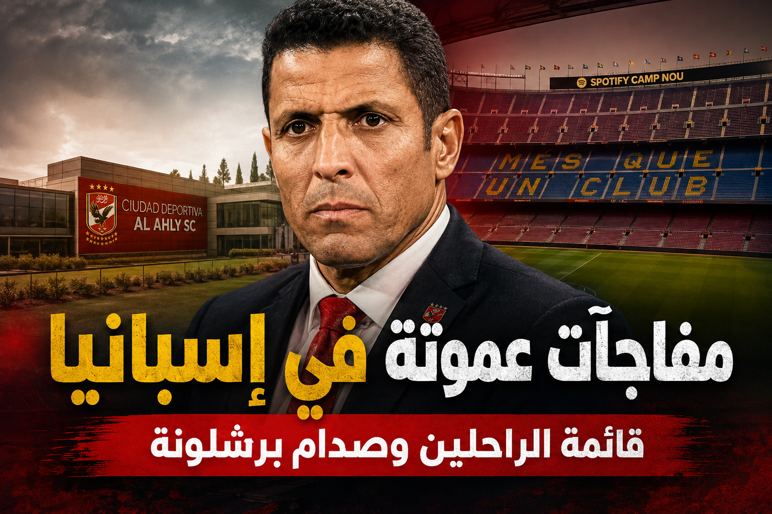 خاص الكورة جون | مفاجآت الحسين عموتة.. الأهلي يحسم قائمة الراحلين في إسبانيا ويضرب موعداً مع برشلونة!